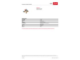 Specification Sheet - Danfoss AB-QM 4.0 Flexo DN 15