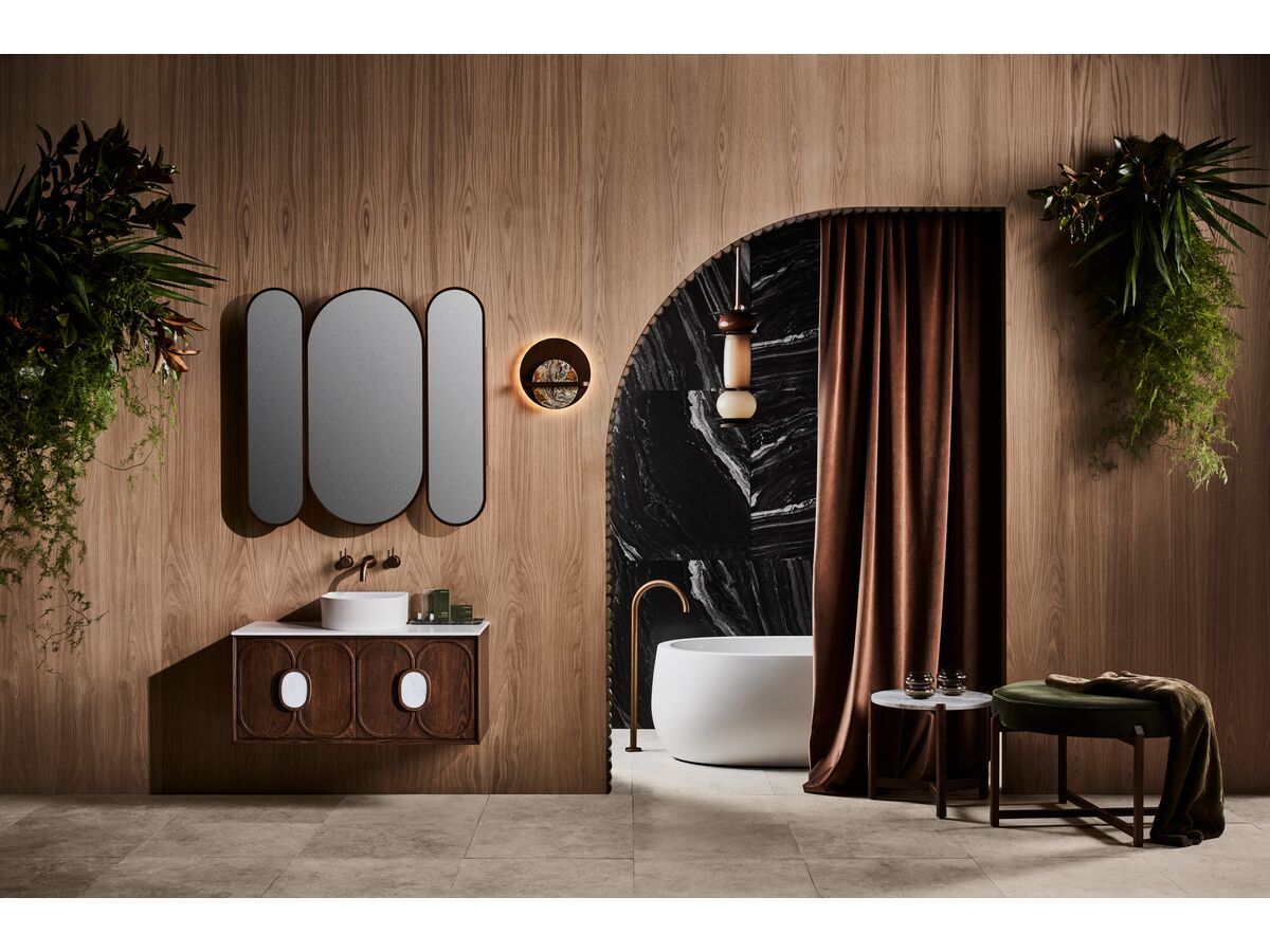 Issy Blossom Vanity and Triple Shaving Cabinet