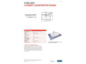 Technical Guide - Porcher Cygnet Semi Inset Basin 1 Taphole White