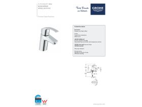 Technical Guide - GROHE Eurosmart New Basin Mixer Chrome (5 Star)