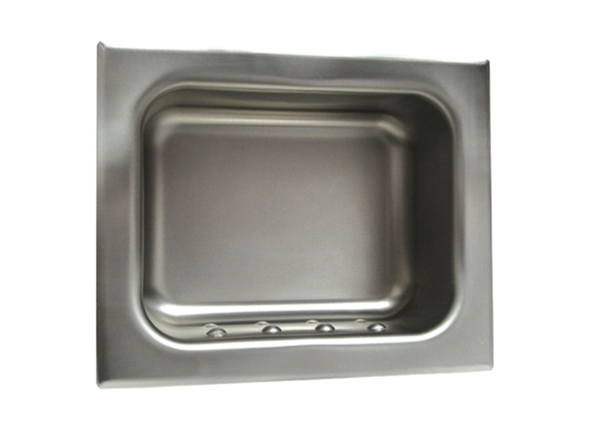 Britex Recessed Heavy Duty Soap Dish Stainless Steel