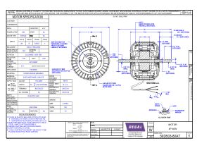 Specification Sheet - Twin Shaft Fan Motor 40W