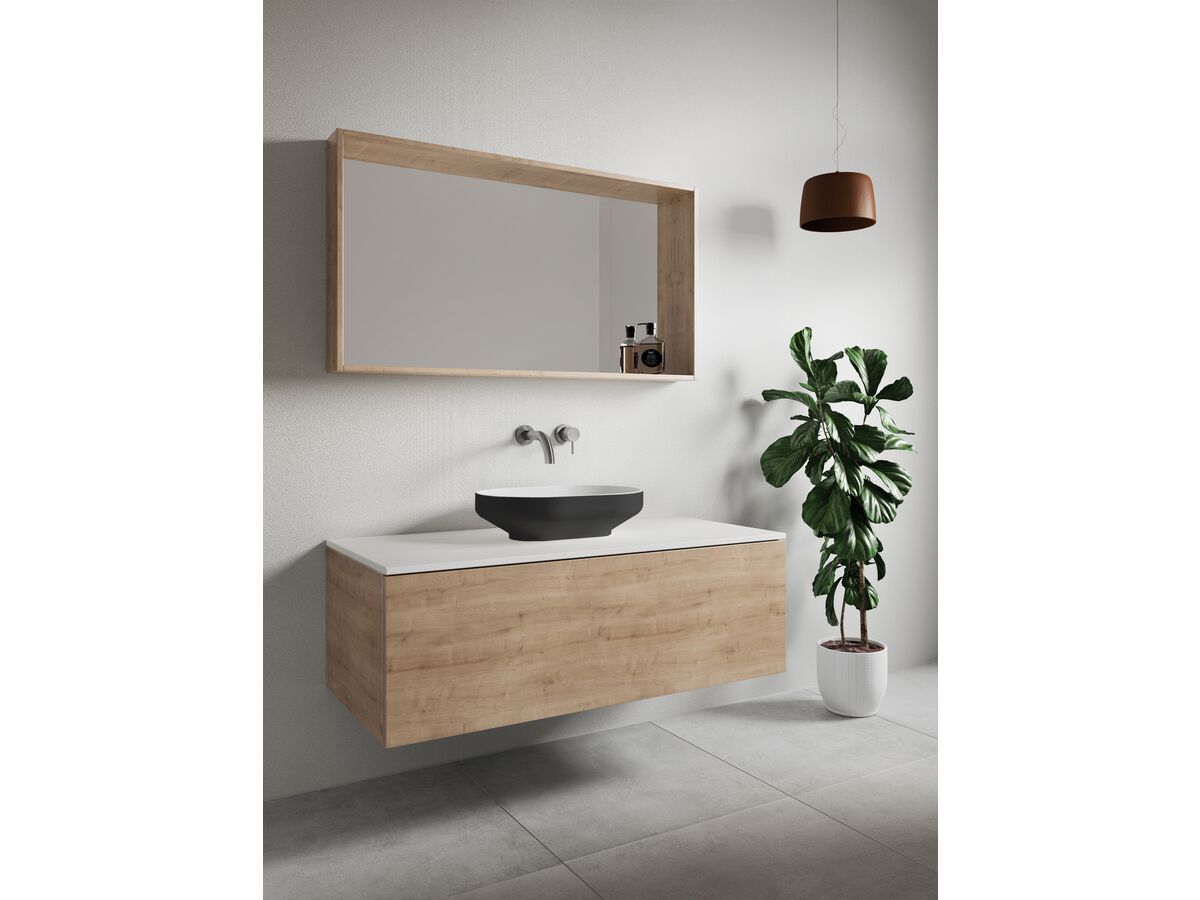 Venice 500 Counter Basin Solid Surface Sofskin Charcoal