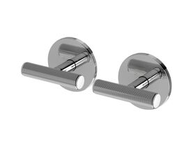 Hero - Milli Etch Progressive Dual Mixer Tap System with Round Backplate Chrome