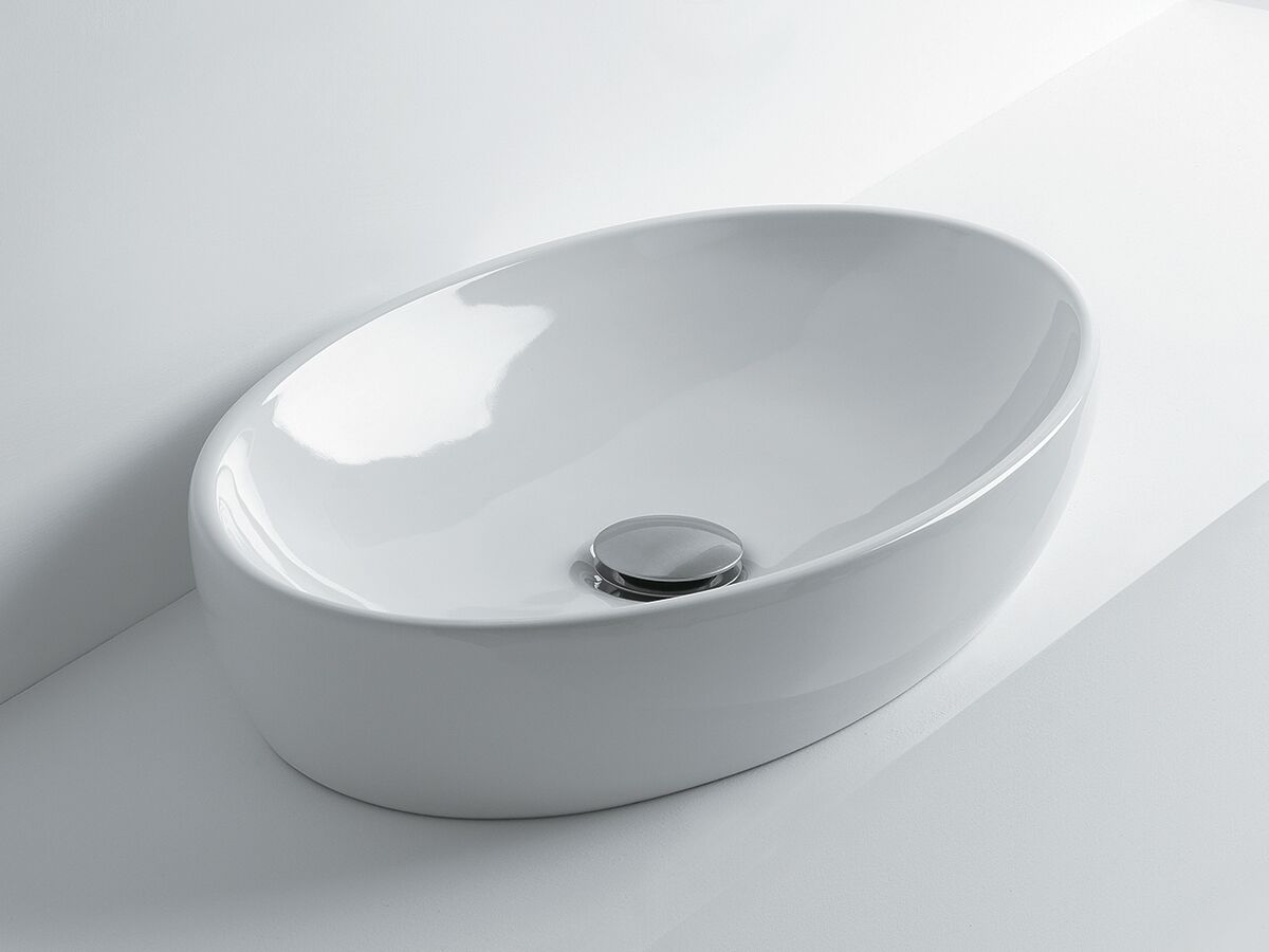 AXA H10 Oval Counter Basin 500 x 320mm White