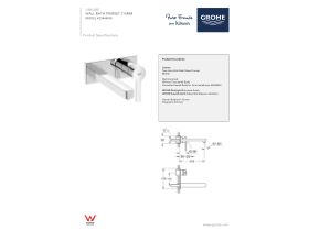 Technical Guide - GROHE Lineare Wall Bath Mixer Set 215mm Chrome