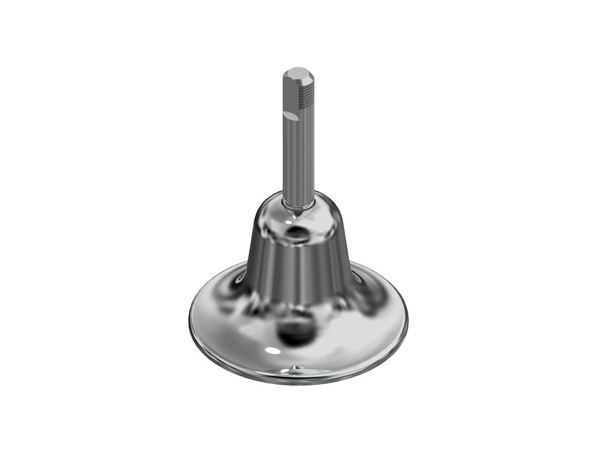 Ram Tapware Easy Clean Ceramic Disc 3/4 Turn Wall Top Assembly Less Handle & Button Chrome (Singular) (4 Star)