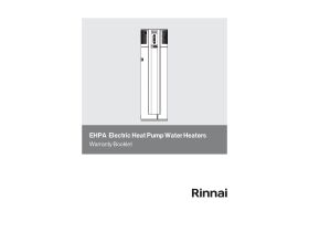 Warranty - Rinnai E/flow Heat Pump