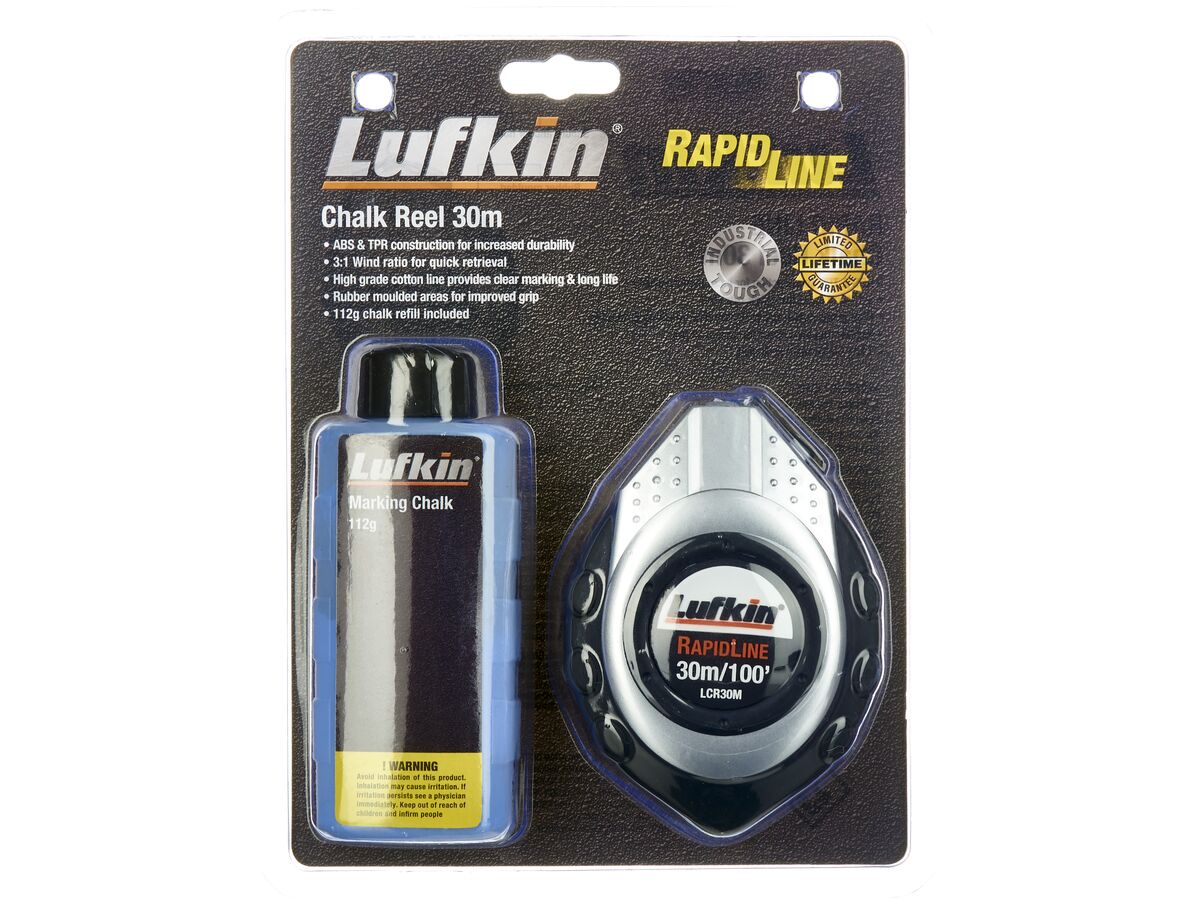 Chalk Reels/Lines Straight 30mtr/100FT from Reece