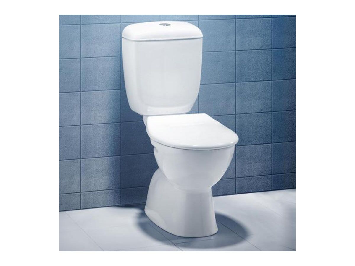 Trident/Sovereign Toilet Suite S Trap with Universal Seat 4.5/3 White (4 Star)