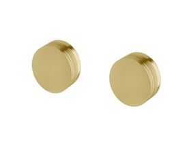 Milli Pure Wall Top Assembly Taps with Cirque Textured Handles PVD Brushed Gold