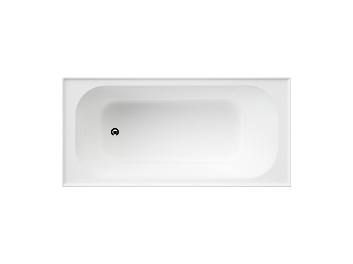 Luna Four Tile Flange Bath 1525 White