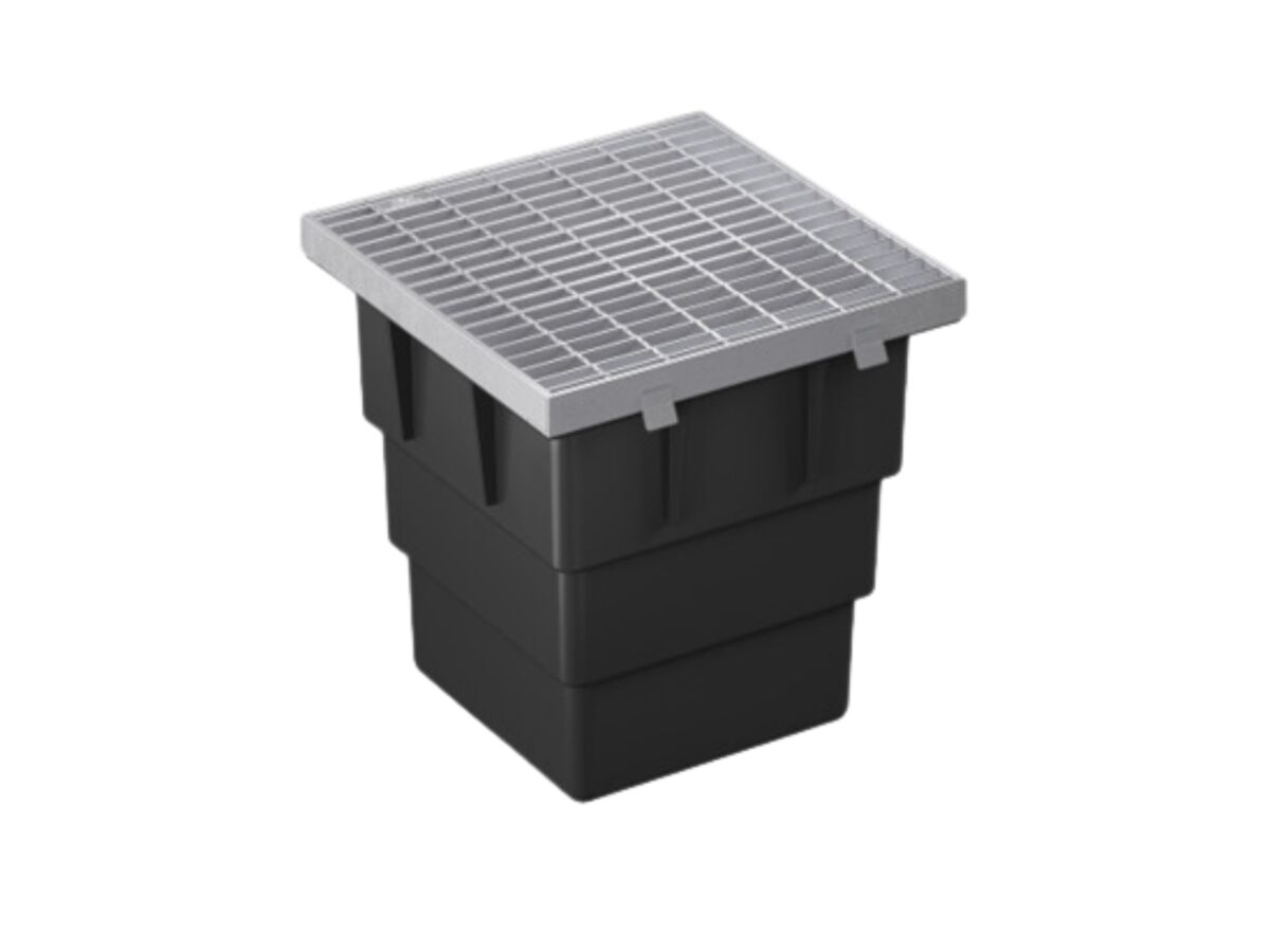 Civil Edge Pit 600mm with Galvanised Grate Class A