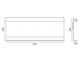 Tasca Shelf Mirror 1500mm
