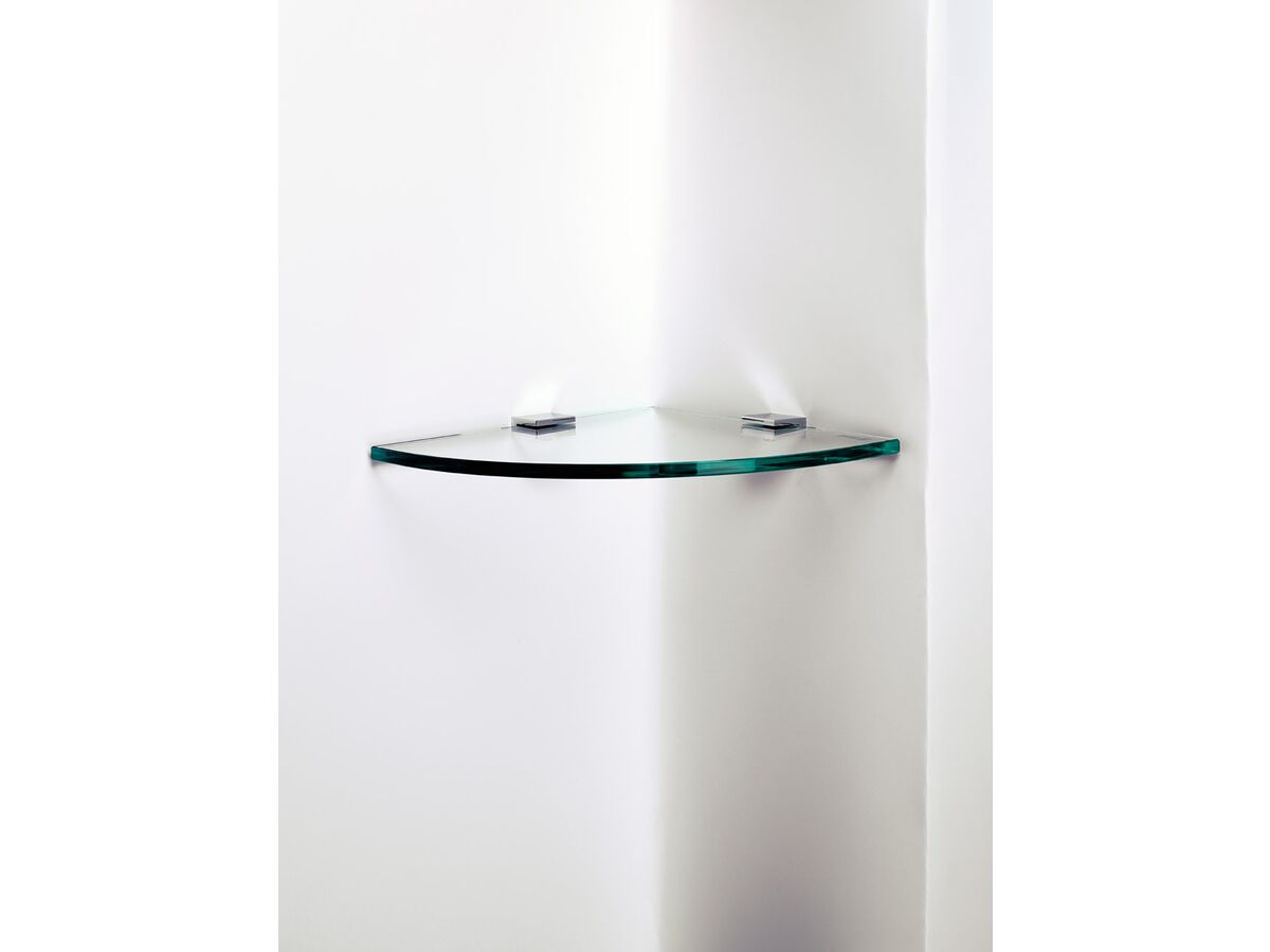 Sonia Dynamic Corner Glass Shelf Chrome from Reece