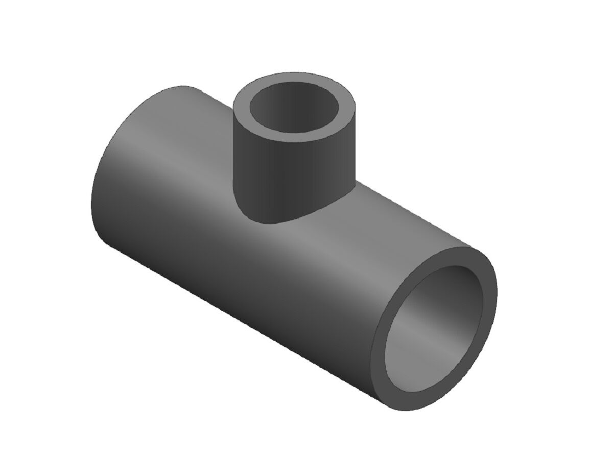 Schedule 80 PVC Reducing Tee 50mm x 25mm from Reece