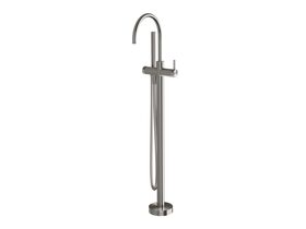 Hero - Milli Etch Floor Mounted Bath Mixer with Handshower Brushed Gunmetal