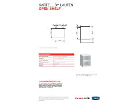Technical Guide - LAUFEN Kartell Open Shelf 460 x 440 x 600mm Gloss White