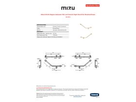 Specification Sheet - Mizu Drift 40 Degree Ambulant WC Left Hand & Right Hand Pair Brushed Brass