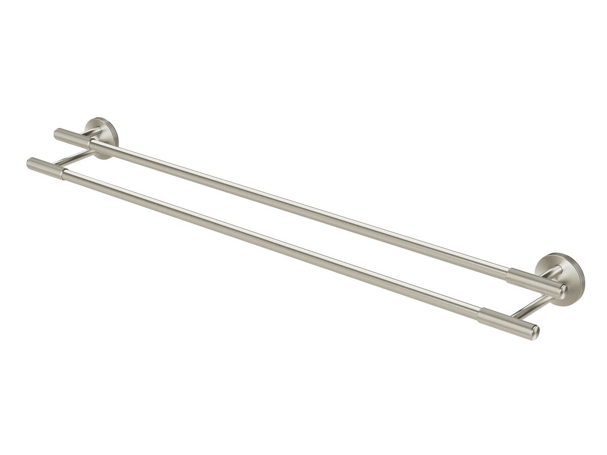 Hero - Milli Marq Edit Double Towel Rail 800mm Brushed Nickel