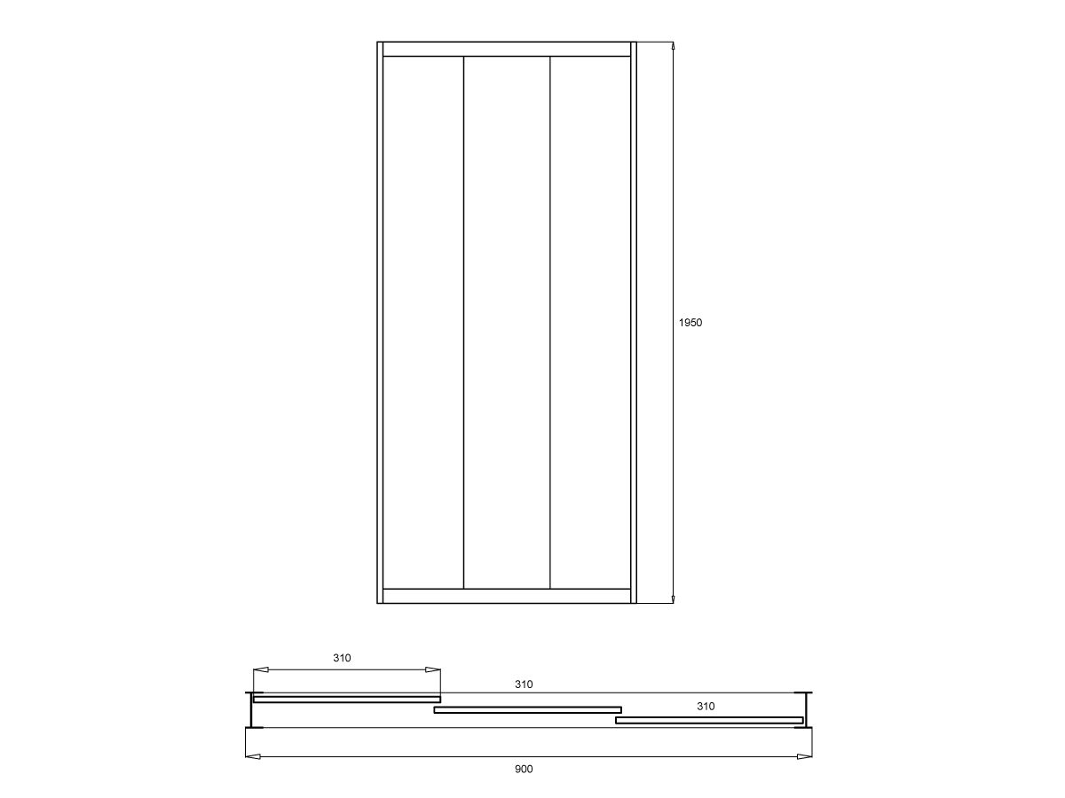 Custom Glass Framed Front Only shower screen with sliding door Height