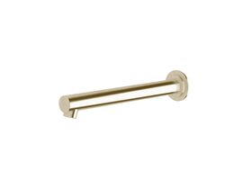 Scala Straight Wall Basin Outlet 250mm LUX PVD Brushed Platinum Gold (5 Star)