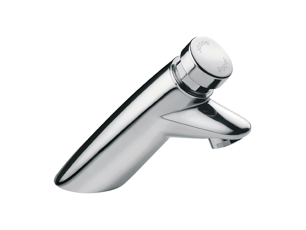 Self Closing Basin Tap Single Temperature Bright Stainless Steel (6 Star)