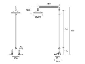 Kado Era Exposed Shower Set Lever Handle