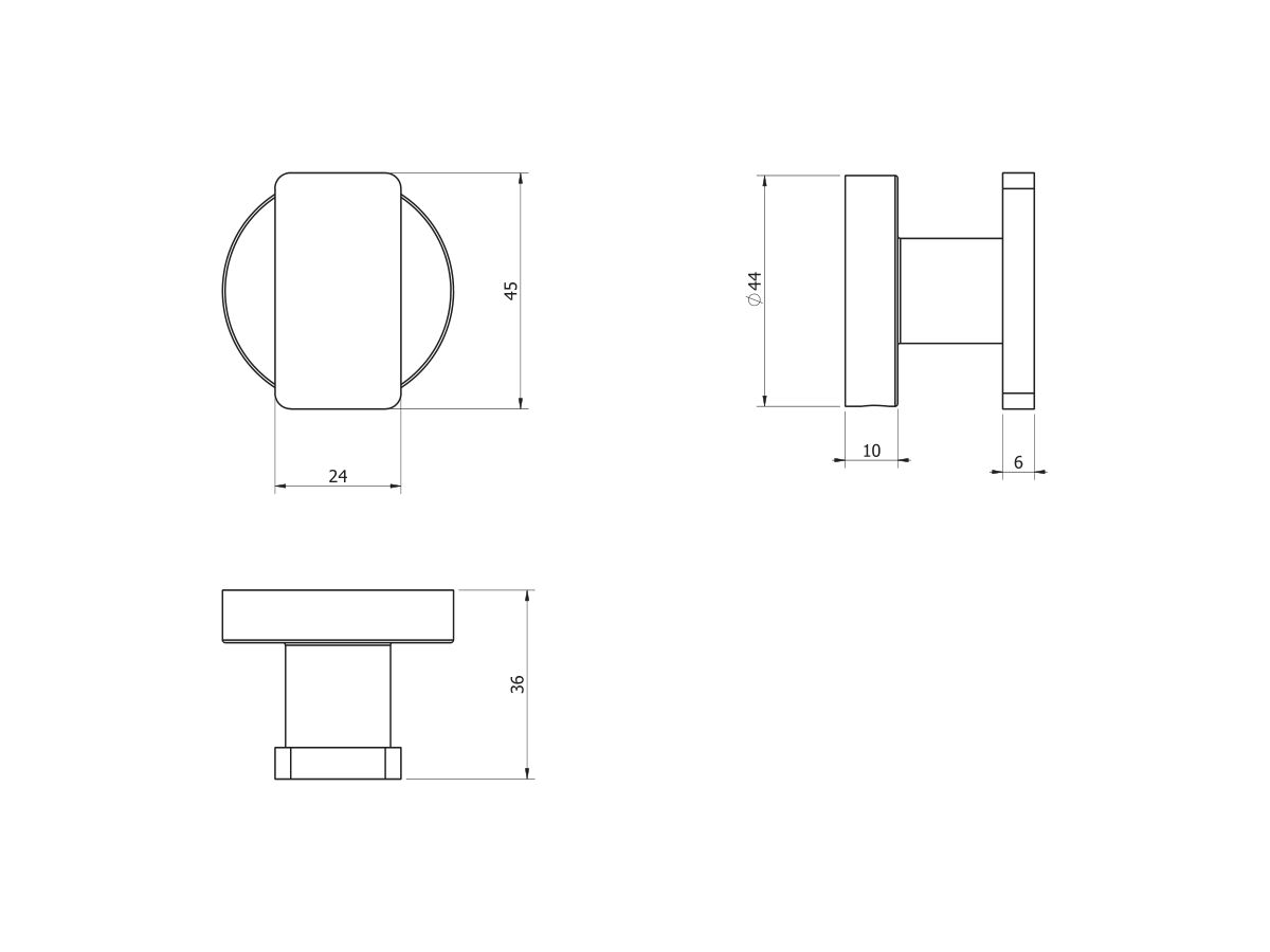 Milli Marle Edit Robe Hook Brushed Nickel from Reece