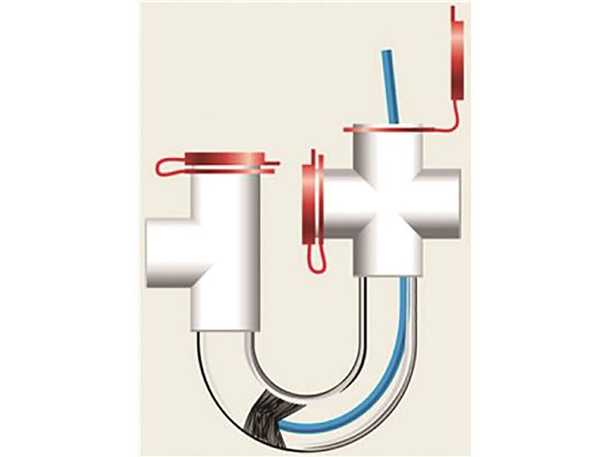 EzTrap Transparent Cross Trap W/Brush from Reece