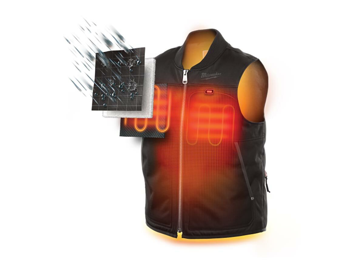 Milwaukee M12 Heated Vest Black Large from Reece