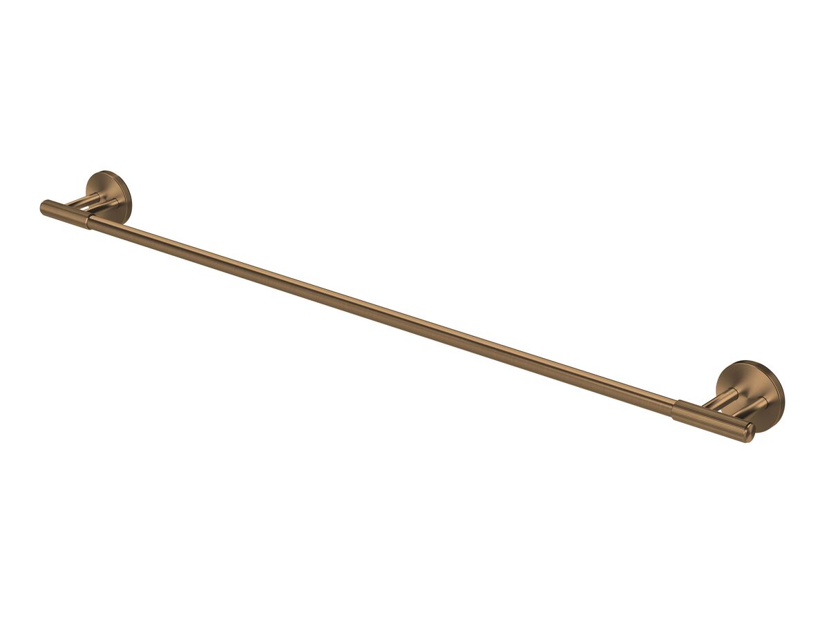 Hero - Milli Marq Edit Single Towel Rail 800mm Brushed Bronze