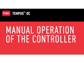 Manual Operation of the Controller
