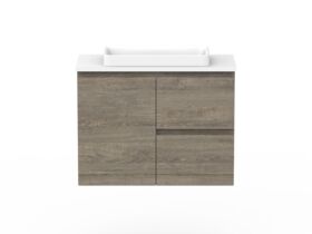 Posh Domaine Plus Ensuite 750 Wall Hung Vanity Unit Caesarstone Top