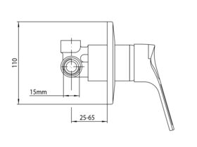Posh Solus Shower Mixer Chrome