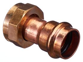 >B< Press Valve Adaptor 1" BSP x 25mm Copper"