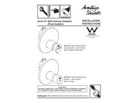 Technical Guide - Armitage Shanks Avon 21 Built-In Self Closing Shower Mixer