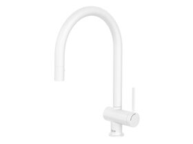 Roca Ona Gooseneck Pull Out Sink Mixer Tap 2 Function Matte White (5 Star)