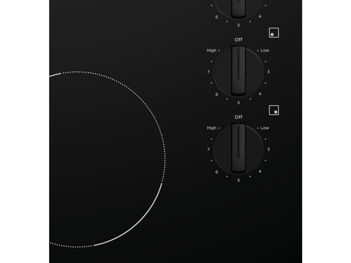 Westinghouse WHC642BC Ceramic 4 Zone Ceramic Glass 60cm Knob Control