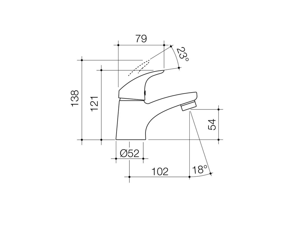 Dorf Flickmixer Basin Mixer Chrome (5 Star)