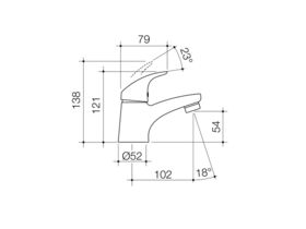 Dorf Flickmixer Basin Mixer Chrome (5 Star)