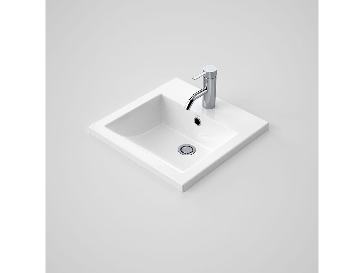Caroma Liano Vanity Basin 415mm 1 Taphole White from Reece