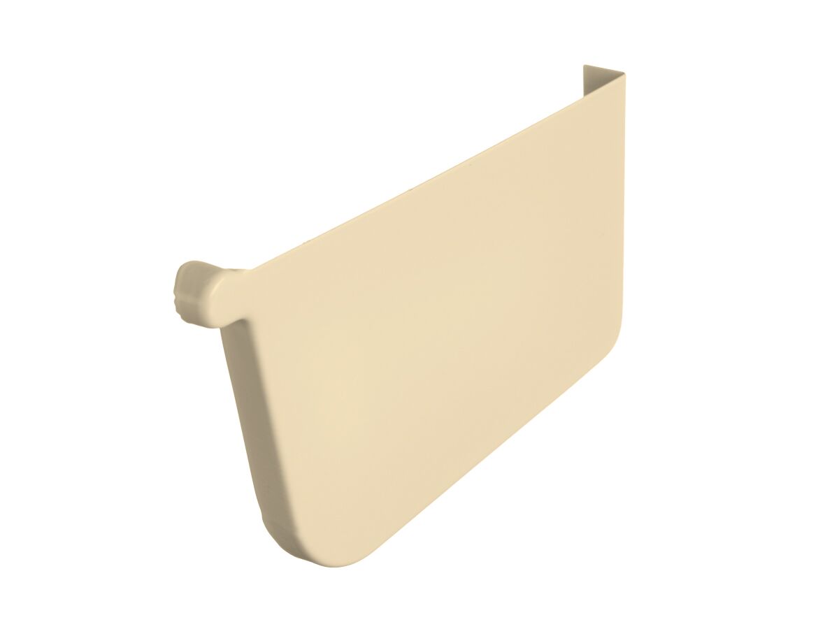 Quad Stop End Plate 115mm Right Hand Classic Cream