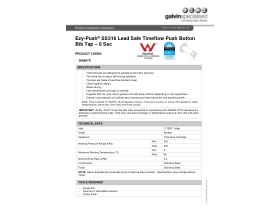 Installation Instructions - Ezy-Push 316 SS Lead Safe Timeflow Push Button Deluxe Bib Tap 6 Sec - MI