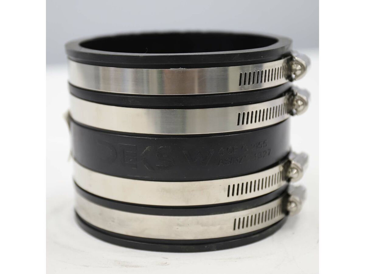 Flexible Coupling 100mm PVC Double Clip