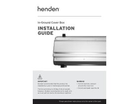 Installation Guide - Henden In-Ground Cover Box