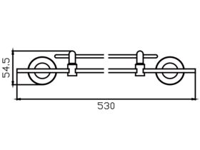 Posh Solus Glass Shelf Chrome