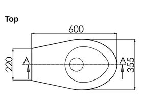 3Monkeez Pedestal Pan P Trap Stainless Steel (3 Star)