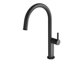Hero - Milli Etch Gooseneck Sink Mixer Matte Black (5 Star)