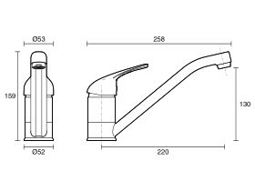 Base MK2 Sink Mixer Chrome
